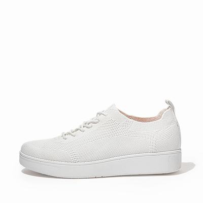 Fitflop Women's RALLY Airyknit Sneakers - White, YE4086573